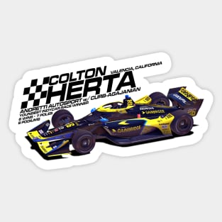 Colton Herta 2022 (black) Sticker